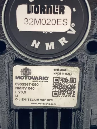 Dorner 32M020ES Motovario® Gearbox, Ratio 20:1 