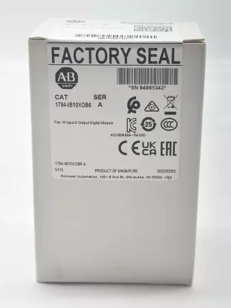 Allen-Bradley 1794-IB10XOB6 Flex I/O Digital Module 