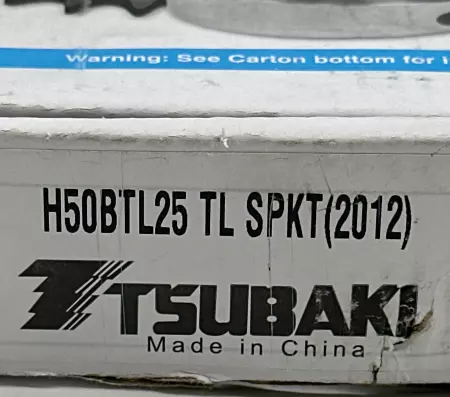Tsubaki H50BTL25 Taper Lock Roller Chain Sprocket, 25-Tooth 5.322