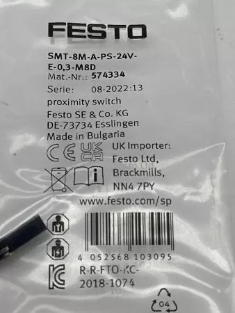 Festo 574334 Proximity Switch Sensor 