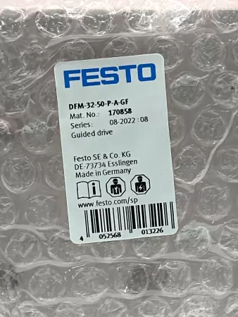 Festo 170858 Guided Slide Cylinder, 32mm Piston X 50mm Stroke 