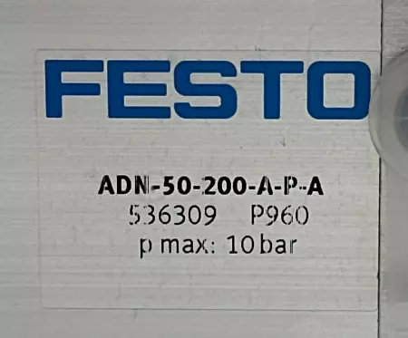 Festo 536309 Pneumatic Cylinder, 50mm Piston 200mm Stroke 