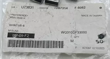 Misumi HP-09-F2 Pre-Assembly Insertion Eccentric Nuts for 6 Series Aluminum Extr