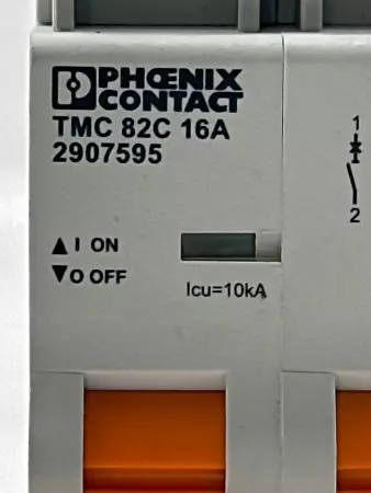 Phoenix Contact TMC-82C-16A 2-Pole Circuit Breaker, 240VAC 60-125VDC 16Amp 