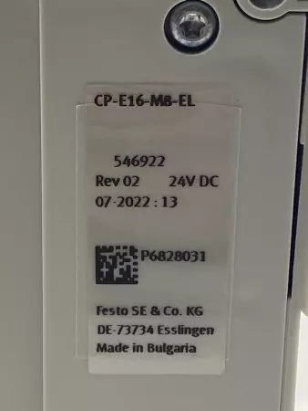 Festo CP-E16-M8-EL 16-Input Module 