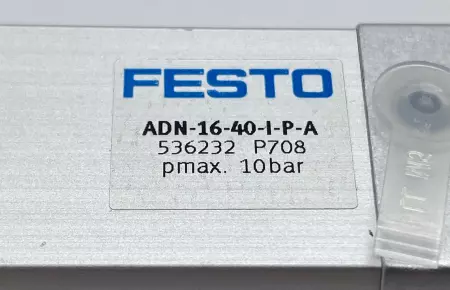 Festo ADN-16-40-I-P-A Compact Cylinder, 16mm Piston 40mm Stroke 