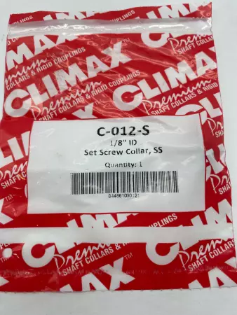 Climax C-012-S Shaft Collar Size 1/8