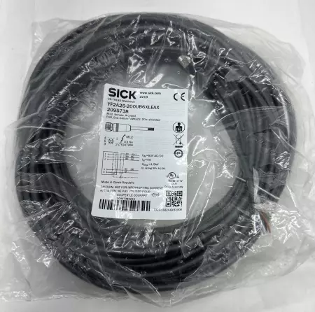 Sick YF2A25-200UB6XLEAX Sensor 5-Pin Female Connector Cable, AWG22 20M 