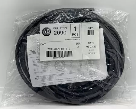 Allen-Bradley 2090-XXNFMF-S12 SER.A Power And Feedback Cable, 12M 