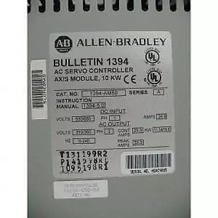 AB 1394-AM50 SER.A AC Servo Controller 10kW 