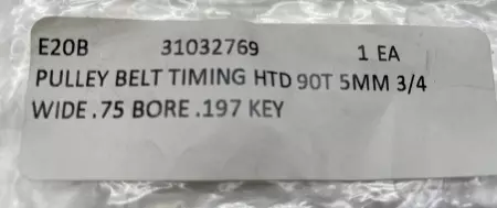 Unknown 31032769 Timing Belt Pulley, HTD 90-Teeth 5mm 3/4