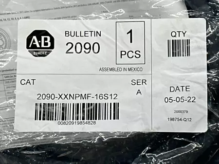 Allen-Bradley 2090-XXNPMF-16S12 SER.A Power And Feedback Cable, 12M 