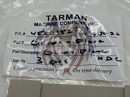 Tarman Machine Co. 00786004 Guide Plate Lot of 3