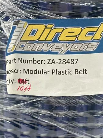 Direct Conveyors ZA-28487 Conveyor Modular Plastic Belt, 10Ft 