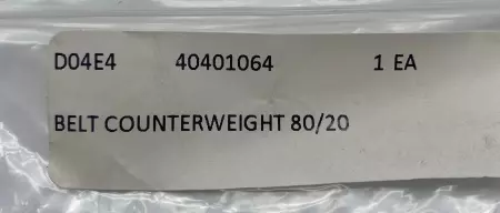 Lantech 40401064 Belt Counterweight 80/20 