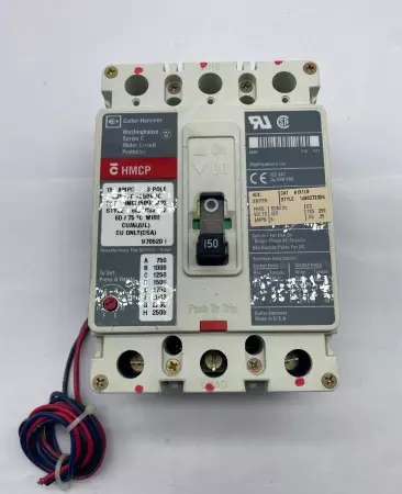 Cutler-Hammer HMCP150U4CA02 Circuit Breaker, 600VAC/250VDC 150Amps 