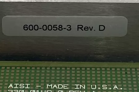 Applied Intelligence Systems 600-0058-3 REV D Video Vision Image Data-3-Board 