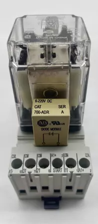 Potter&Brumfield KRPA-14DG-24 Tube Base Relay, 24VDC 10A W/700-HN205 AB Socket 