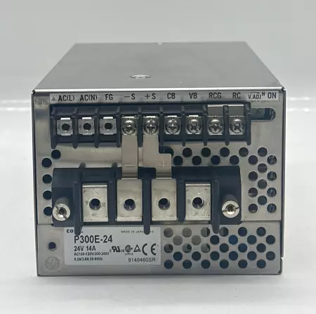 Cosel P300E-24 Power Supply, 24VDC 14A, AC100-120V/200-240V 