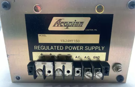 Acopian VA24MT350 Power Supply, 24VDC 3.5Amp 