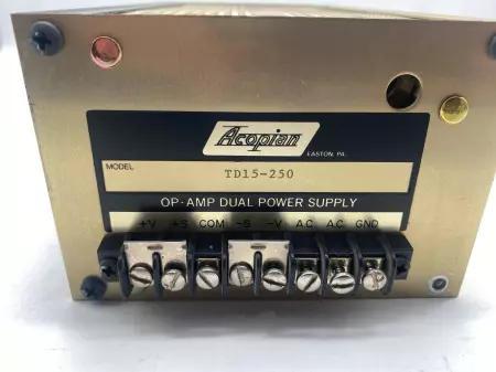 Acopian TD15-250 OP AMP Dual Power Supply 