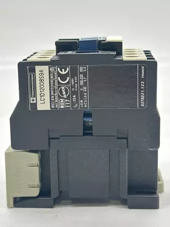 Telemecanique LC1D12008S94 Contactor 480V 25Amp 2.7-505kW 
