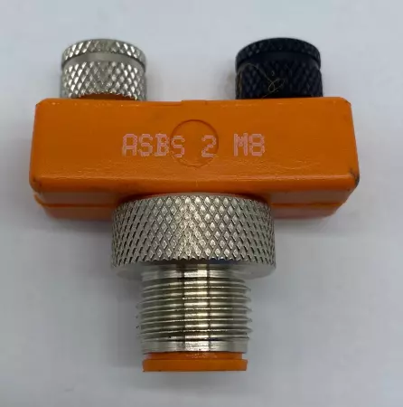 IFM ASBS-2-M8 Cable Splitter Tee, M12 to Dual Female 