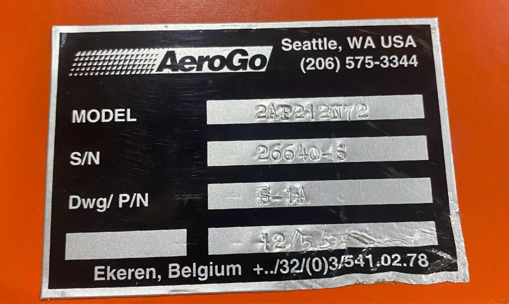 AeroGo 2AP28N72X Air Caster Rigging and Load Module System 