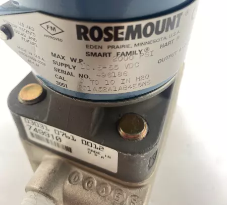 Rosemount CD1A52A1AB4E5M5 Hart® Smart Pressure Transmitter 