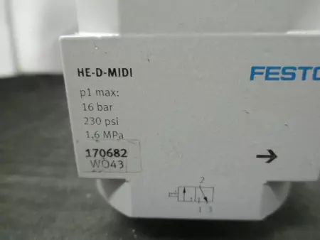  Festo HE-D-MIDI Festo On/Off Valve 170682 