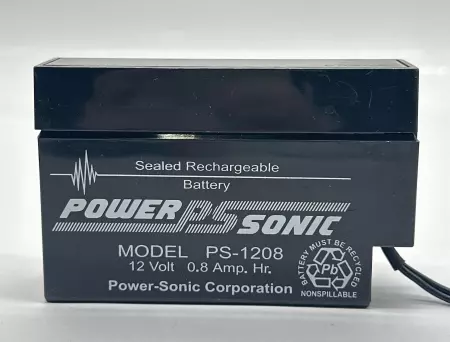 Power Sonic PS-1208 Sealed Rechargeable Battery 12V 0.8A/hr 