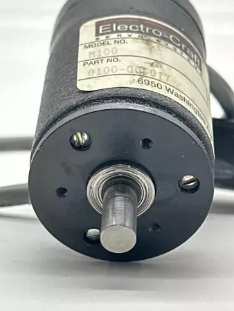 Electro-Craft M100 Servo Motor, Tach Generator PN 0100-00017 