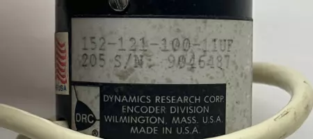 Dynamics Research Corp. 152-121-100-11UF Rotary Encoder 