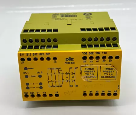 Pilz PNOZ2VQ 24VDC Safety Relay 24VDC, 240VAC/24VDC 8A 