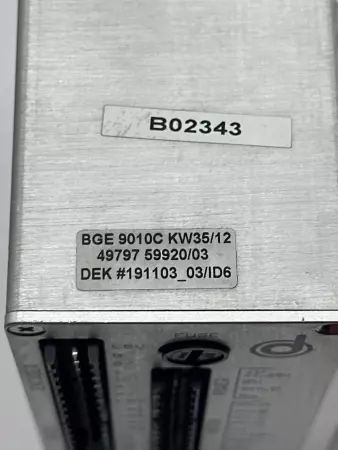 Dek BGE9010C Table Driver 