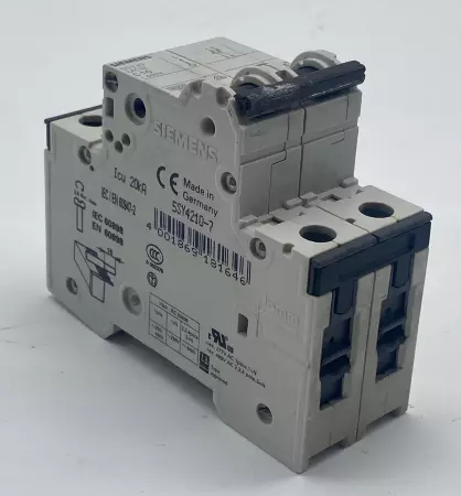 Siemens 5SY4210-7 2-Pole Circuit Breaker, 480/277VAC 10Amp 