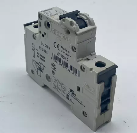 Siemens 5SY4110-7 1-Pole Circuit Breaker, 480/277V 10Amp 