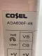 Cosel ADA600F-48 Power Supply, In 120-240VAC 5.9A, Out 48VDC 12.5A 