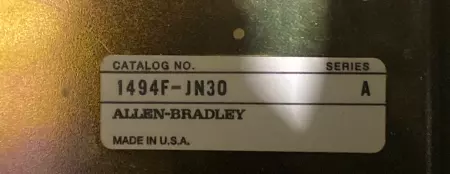 Allen-Bradley 1494F-JN30 SER.A Disconnect Switch/Enclosure, 600VAC 250VDC 30A 