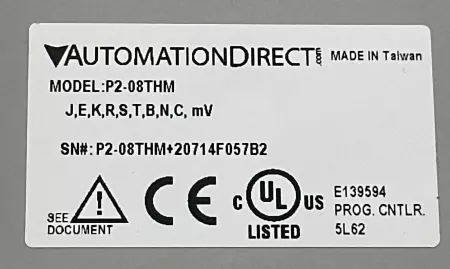 AutomationDirect P2-08THM 8-Channel Temperature Input Module 