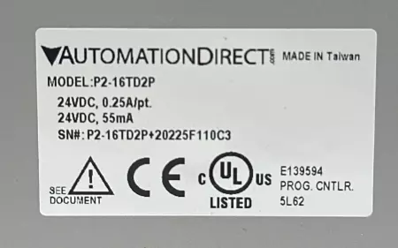 AutomationDirect P2-16TD2P 16-Point Discrete Output Module 