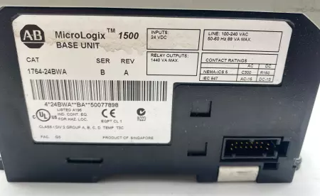 Allen-Bradley 1764-24BWA SER.B MicroLogix™1500 24-Point Controller 