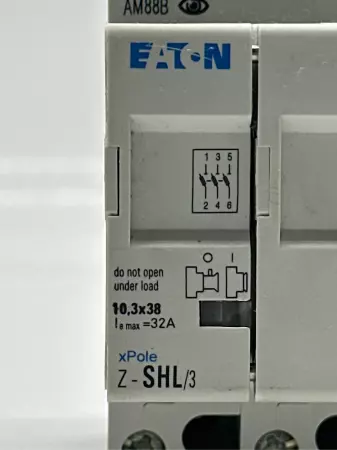 Eaton Z-SHL/3 Cylindrical Fuse Switch 3-Pole 10x38mm 