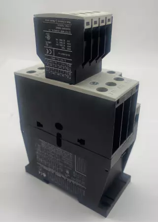 Eaton DILM25-10 Contactor W/DILM32-XHI22 Auxiliary Contactor 