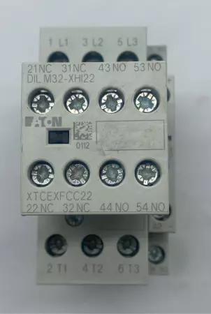 Eaton DILM25-10 Contactor W/DILM32-XHI22 Auxiliary Contactor 