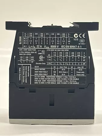 Eaton DIL M7-10 Contactor, 600VAC 10A 