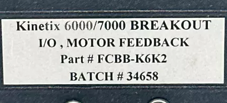 Flex-Cable FCBB-K6K2 Kinetix 6000/7000 Breakout Board I/O Motor Feedback 