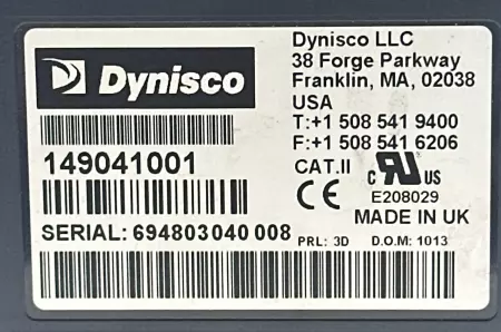 Dynisco 149041001 Process Pressure Controller 