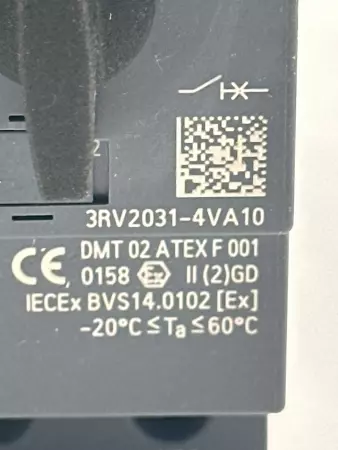 Siemens 3RV2031-4VA10 Circuit Breaker Motor Protection 600V 35-45Amp 