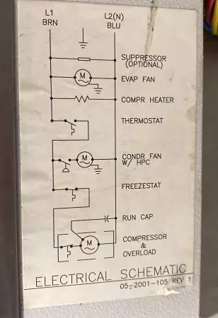 Hoffman T150116G152 Pentair Electronic Enclosure Air Conditioner 